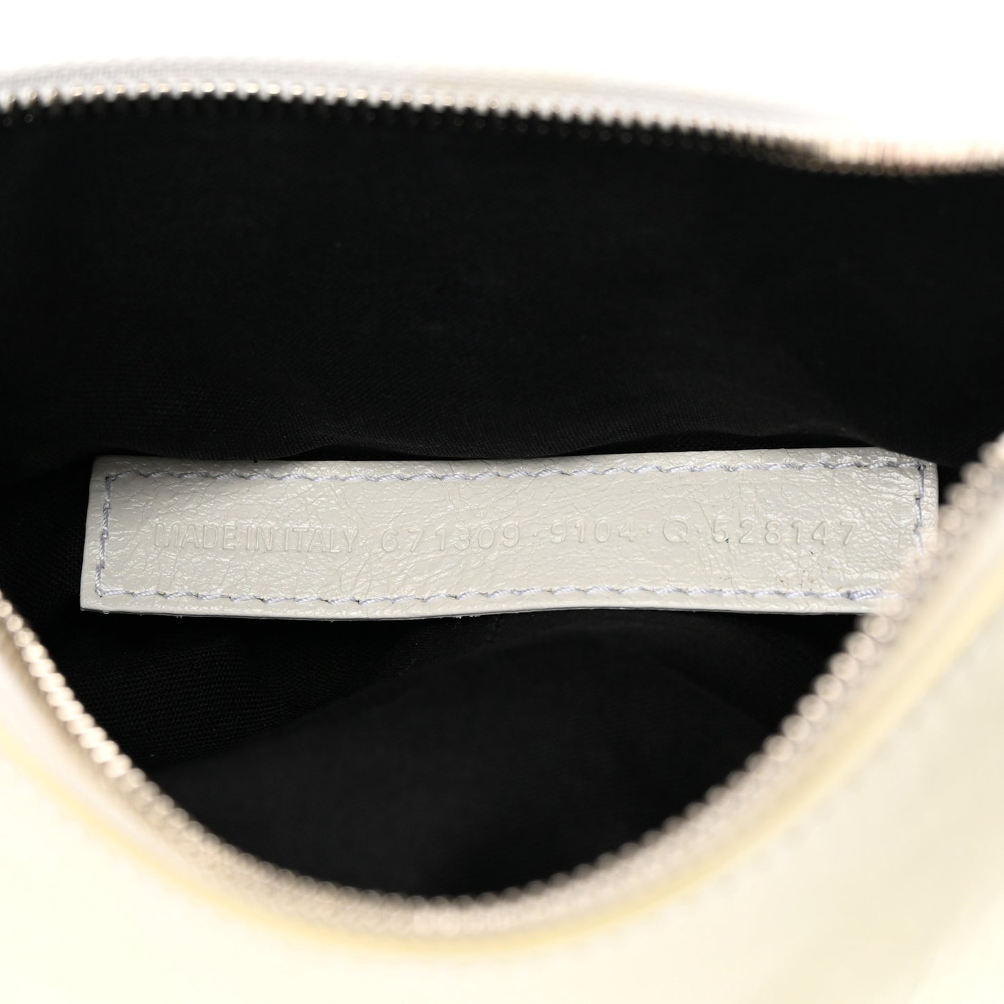 Agneau Arena Crystal Le Cagole Shoulder Bag XS Optic White