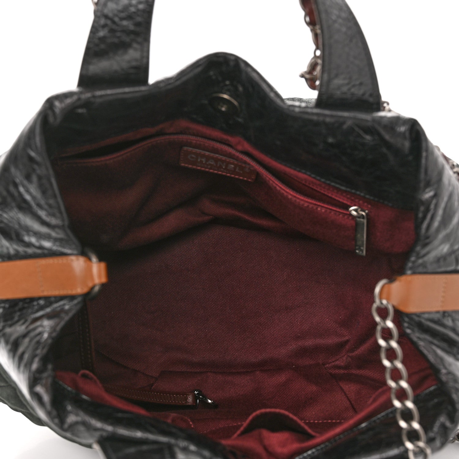 Chanel Iridescent Calfskin In the Mix Tote Black 4 of 10