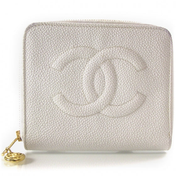 Caviar French Wallet White