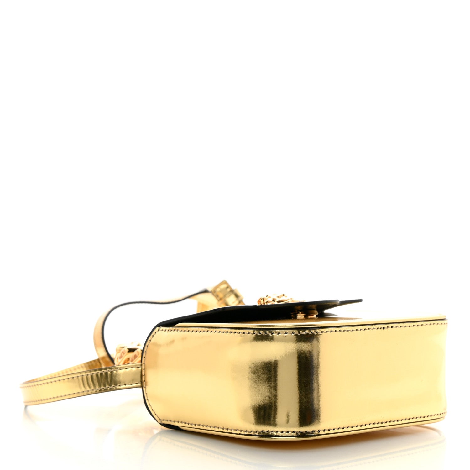 Versace Metallic Calfskin Mini La Medusa Bag Gold 4 of 12