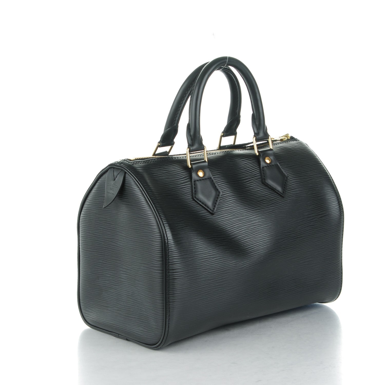 Louis Vuitton Epi Speedy 25 Black 3 of 8