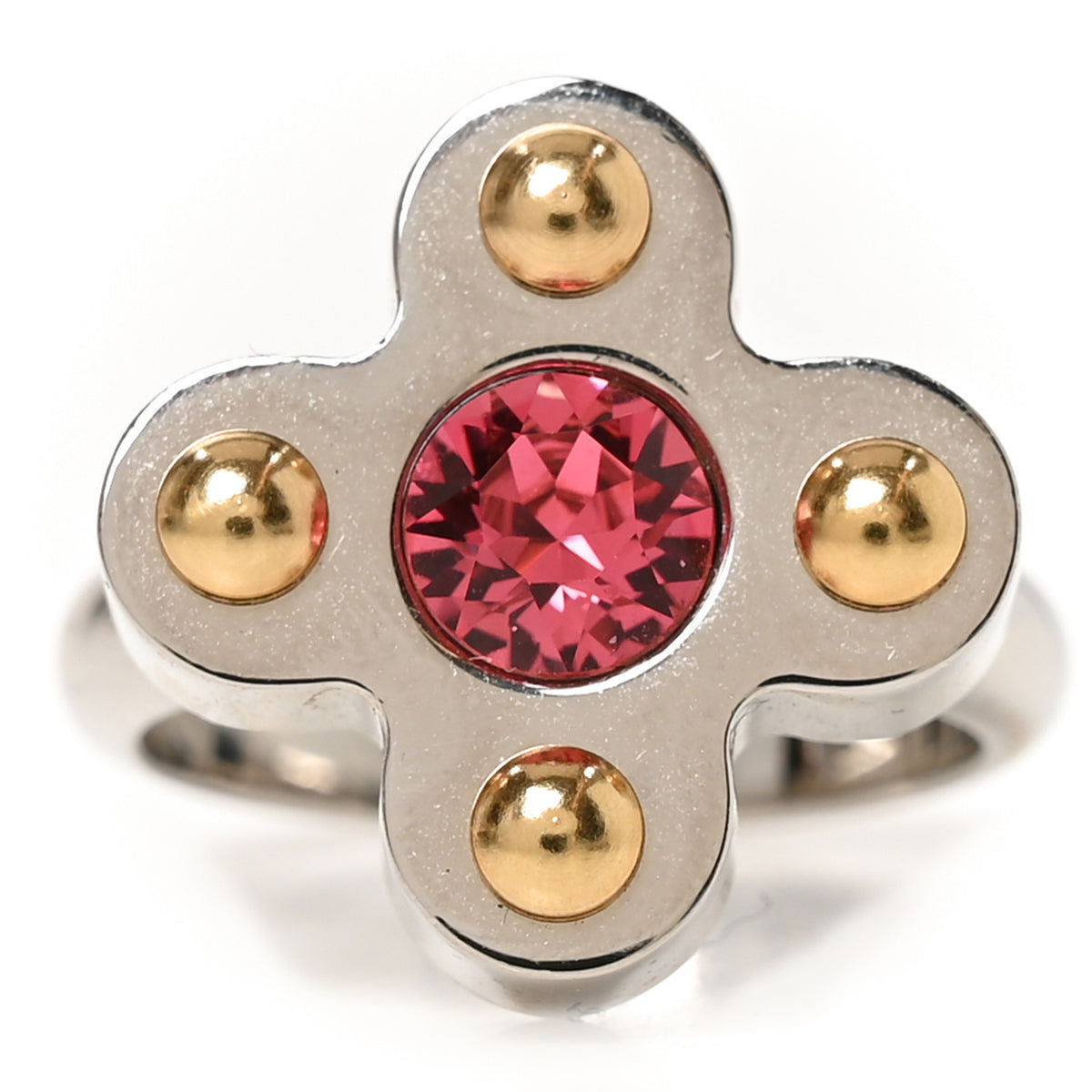 Crystal Love Letters Timeless Ring L 56 7.5 Silver