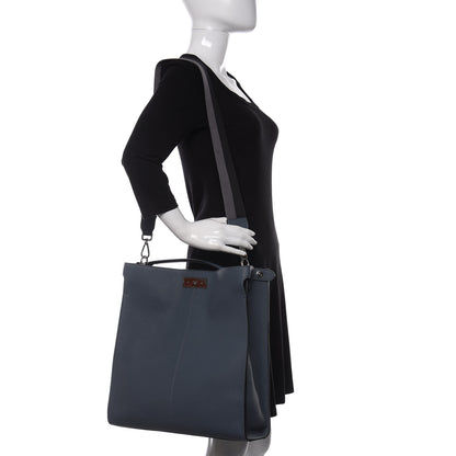 Fendi Cuoio Romano Glazed Fabric FF 1974 Peekaboo X-Lite Fit Tempesta Multicolor 2 of 9