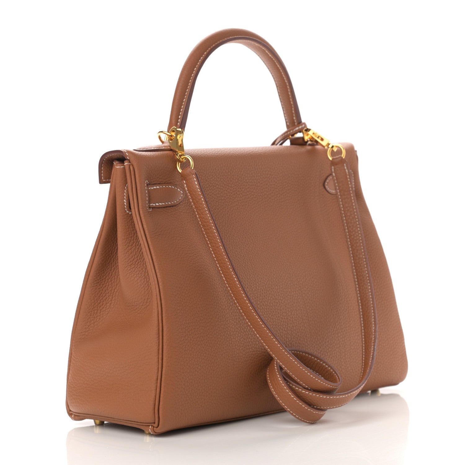 Hermes Togo Kelly Retourne 32 Gold 2 of 10