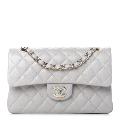 Chanel Caviar Quilted Small Double Flap Grey 1 of 11