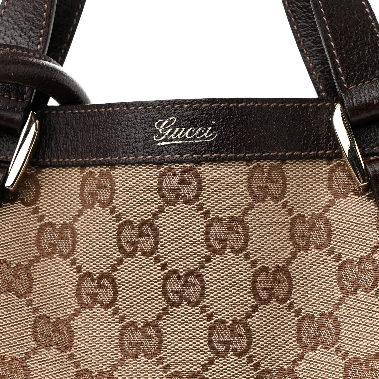 Monogram Medium Abbey Convertible Tote Dark Brown
