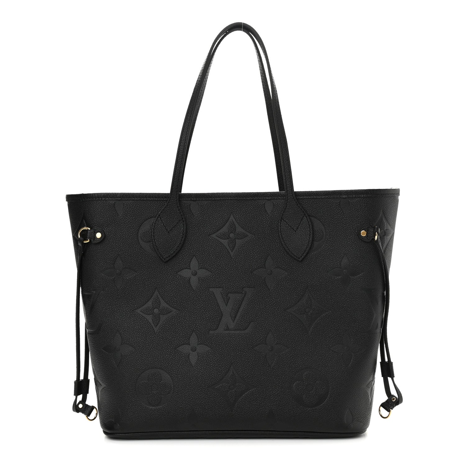 Louis Vuitton Empreinte Monogram Giant Neverfull MM Black 3 of 12