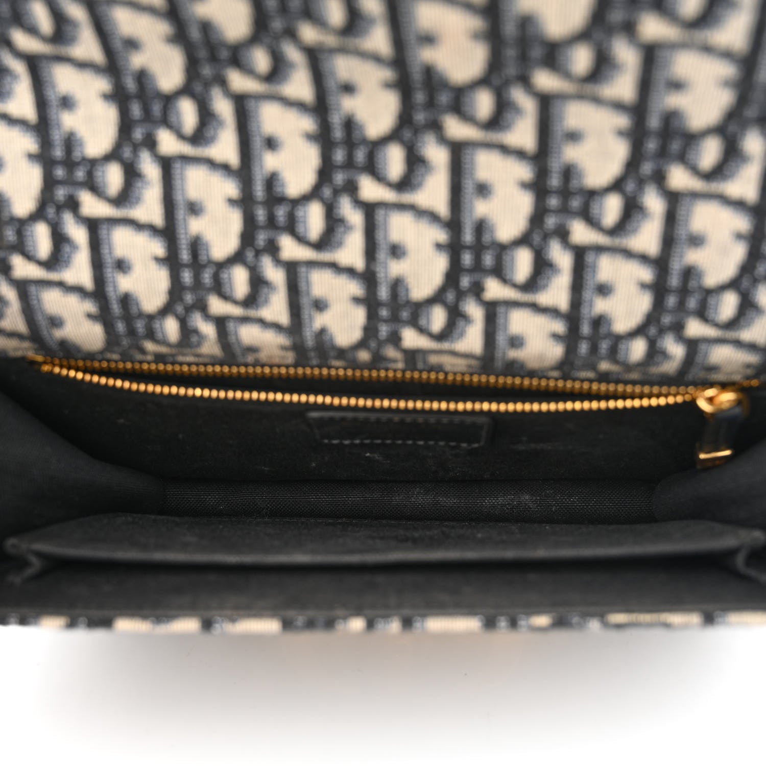 Christian Dior Oblique 30 Montaigne Flap Bag Blue 5 of 14