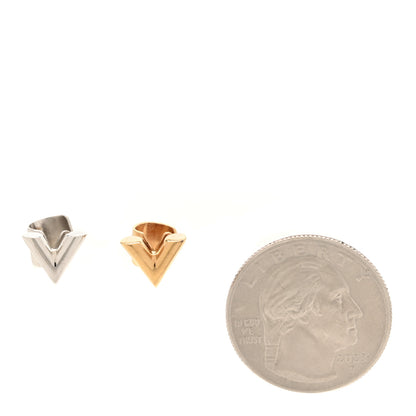 Louis Vuitton Essential V Ear Cuff Set Silver Gold 2 of 3