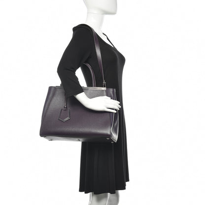 Fendi Vitello Elite Regular 2Jours Tote Ametista 2 of 9