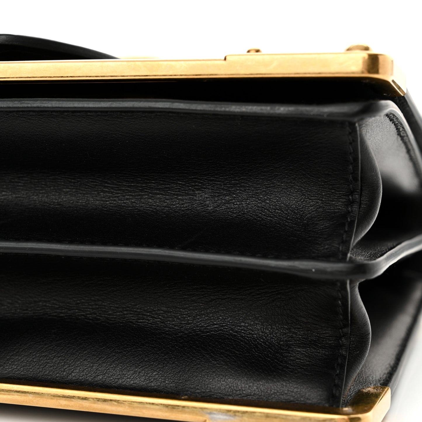 City Calf Saffiano Cahier Bag Talco Black