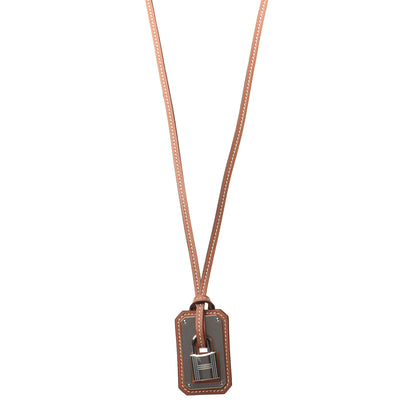 Hermes Swift Large O'Kelly Pendant Necklace Gold 1 of 7