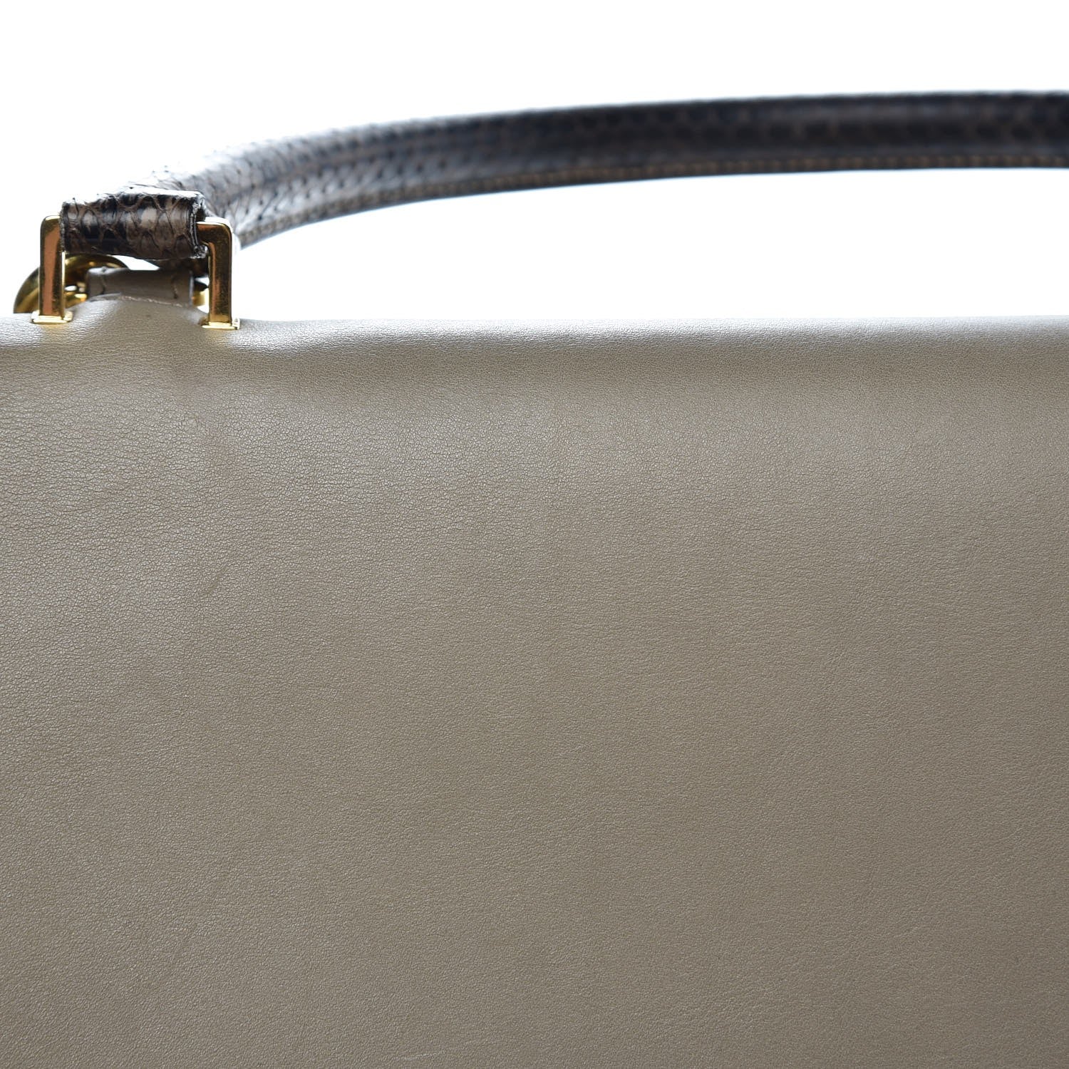 Celine Calfskin Suede Whipsnake Medium Trapeze Taupe 8 of 18