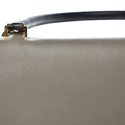 Celine Calfskin Suede Whipsnake Medium Trapeze Taupe 8 of 18