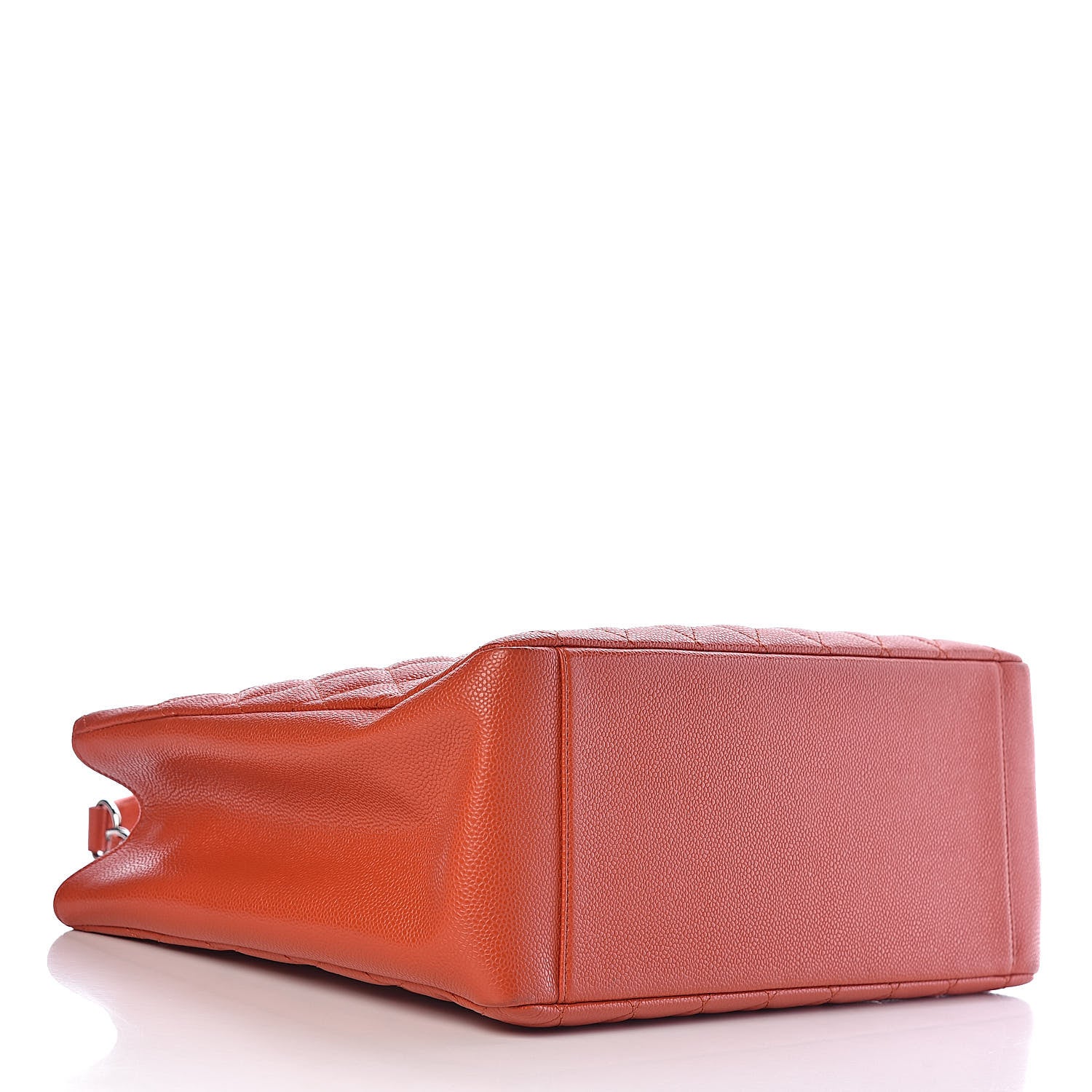 Chanel Caviar Quilted Grand Shopping Tote GST Orange 4 of 19