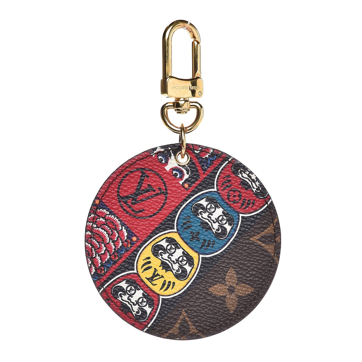 Louis Vuitton Monogram Illustre Kabuki Daruma Bag Charm Key Holder 1 of 4