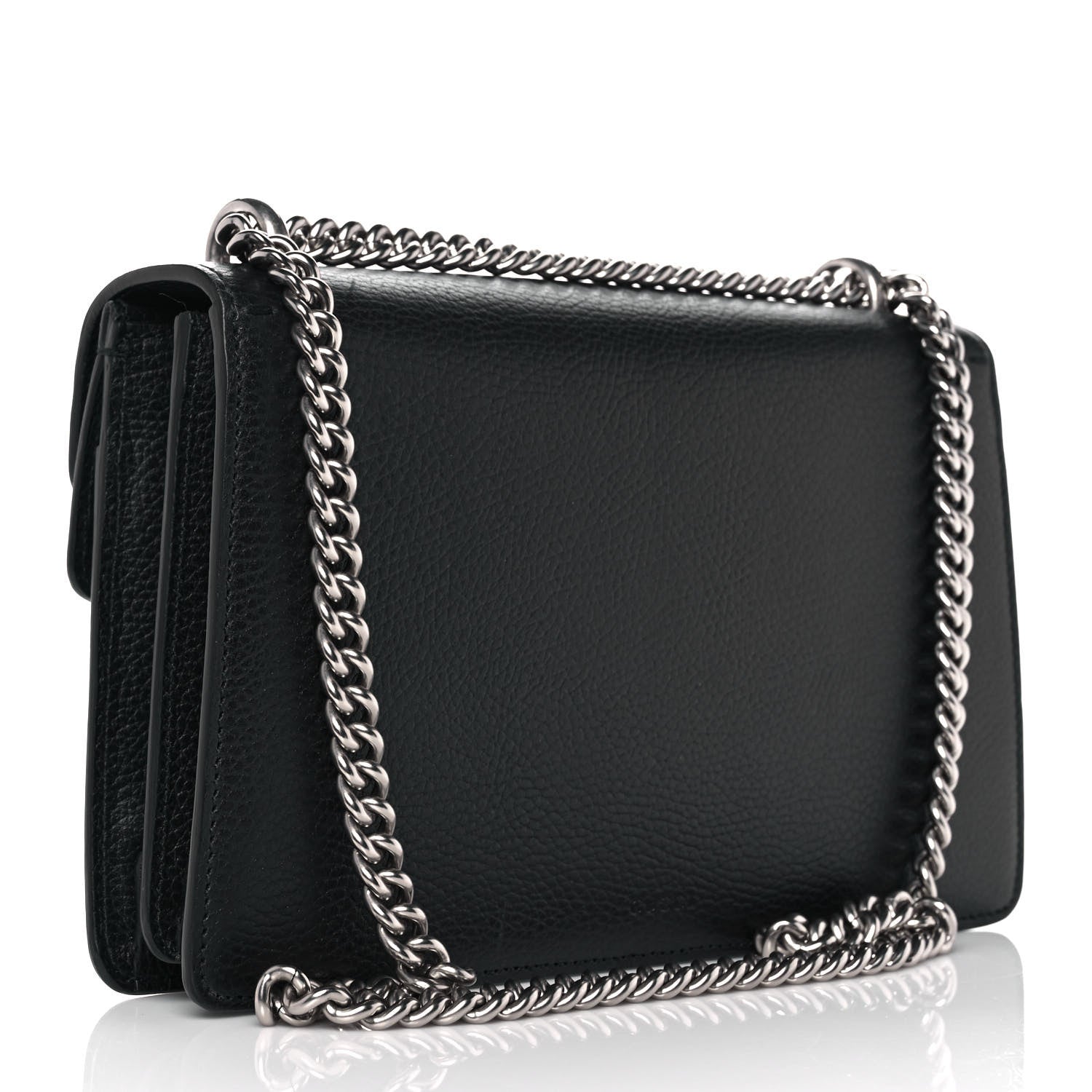 Gucci Pebbled Calfskin Small Dionysus Shoulder Bag Black 3 of 9