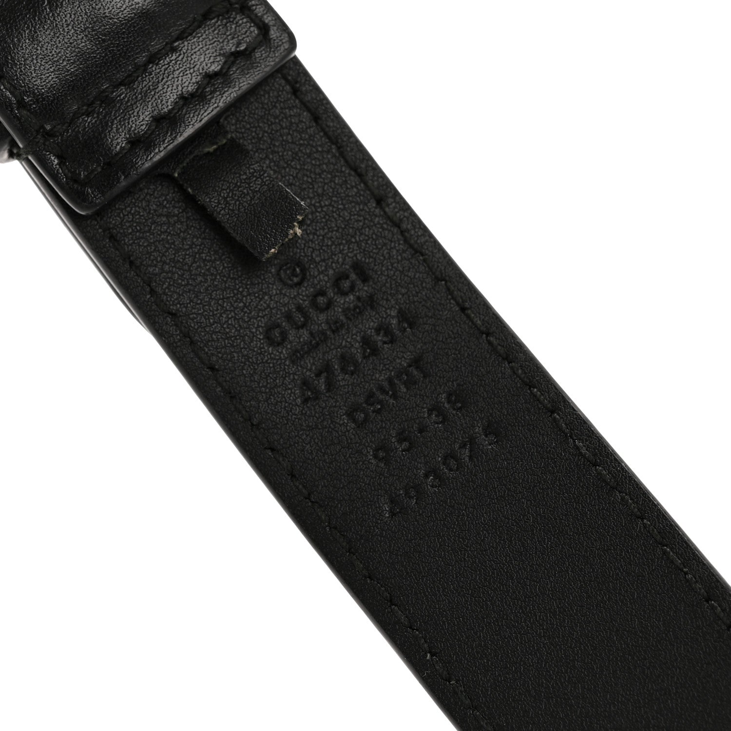Gucci Calfskin Matelasse GG Marmont Belt Bag 95 38 Black 12 of 13