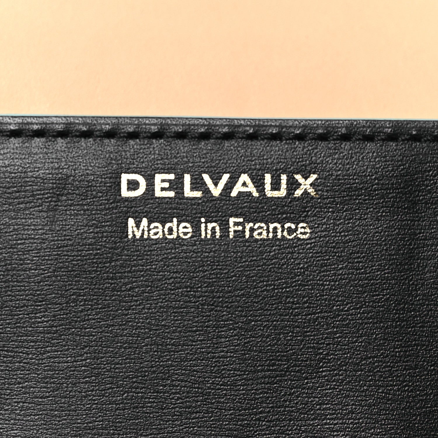 Delvaux Box Calfskin Perforated Paisley Presse Clutch Black 6 of 10
