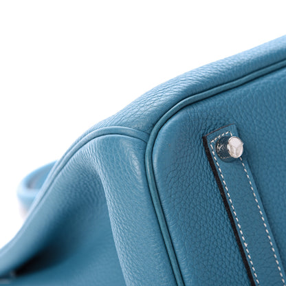 Hermes Togo Birkin 35 Blue Jean 12 of 13