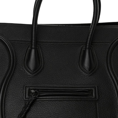 Celine Grained Calfskin Medium Phantom Luggage Black 8 of 13