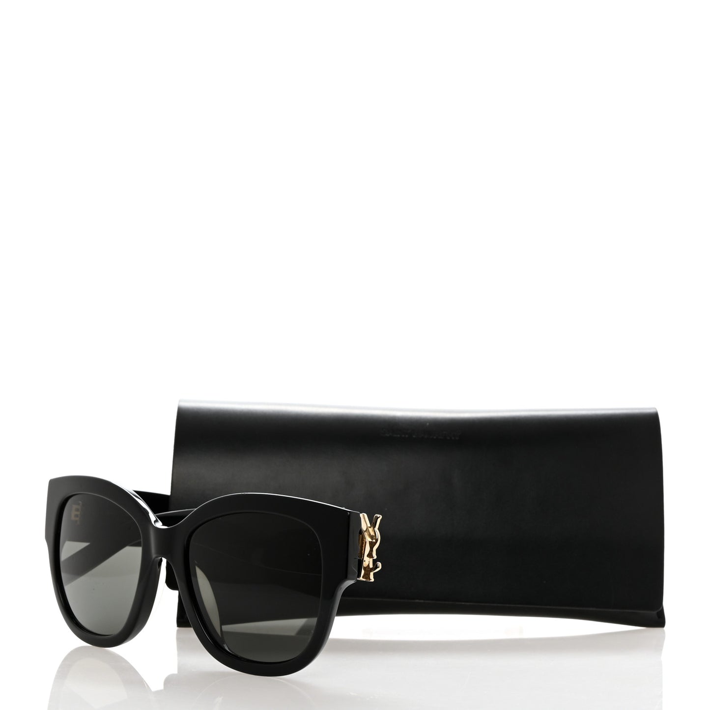 Acetate Cateye Sunglasses SL M95 F Black
