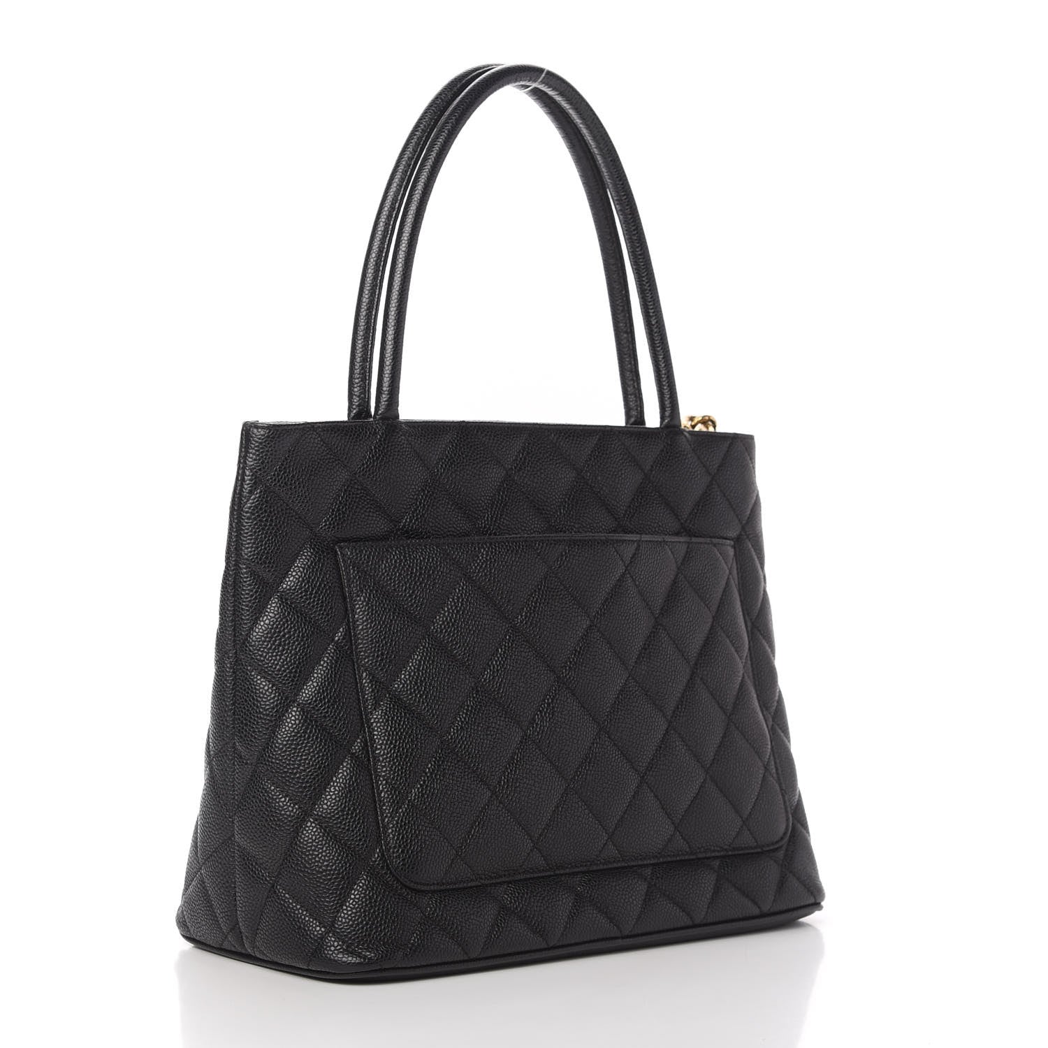 Chanel Caviar Quilted Medallion Tote Black 3 of 11