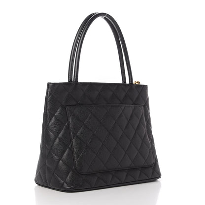 Chanel Caviar Quilted Medallion Tote Black 3 of 11