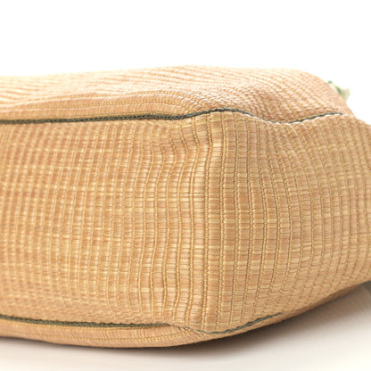 Gucci Natural Straw Ayers Snakeskin Positano Tote 11 of 12