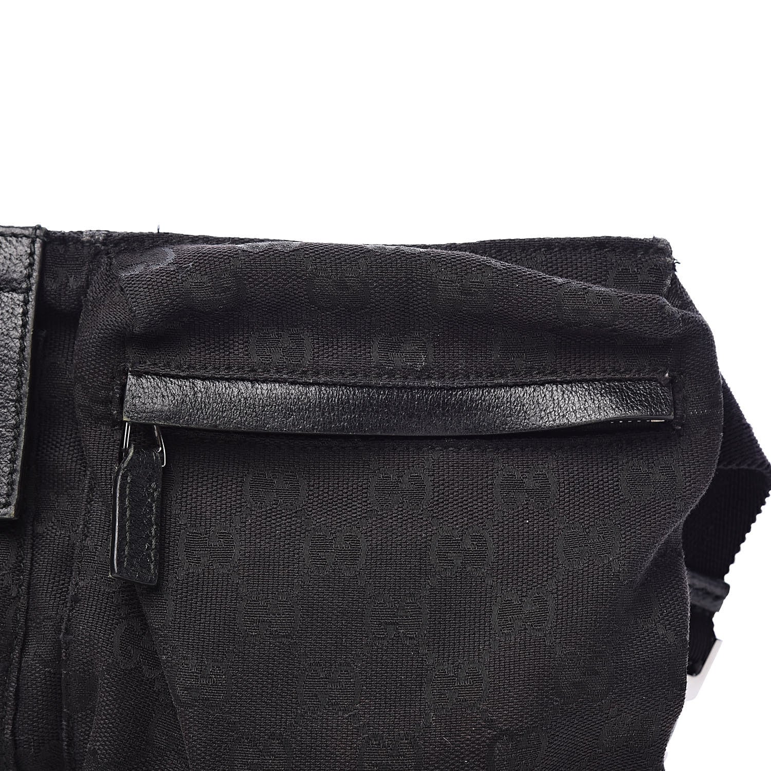 Gucci GG Monogram Double Pocket Belt Bag Black 12 of 18