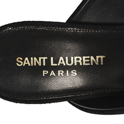 Saint Laurent Suede LouLou Mules 37 Black 8 of 9