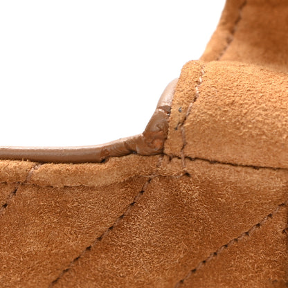 Saint Laurent Suede Matelasse Chevron Monogram Medium College Bag Cinnamon 11 of 11