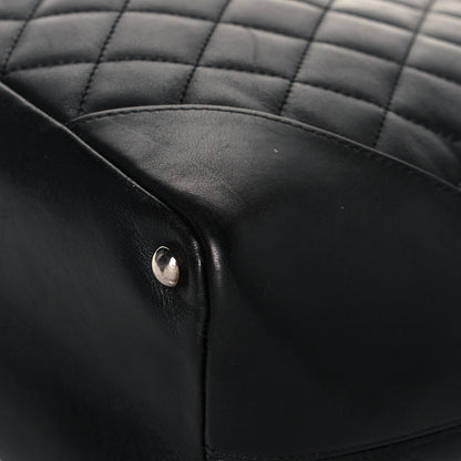Chanel Calfskin Quilted Medium Cambon Tote Black White 10 of 17