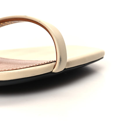 Saint Laurent Patent Calfskin 110 Opyum Sandals 38.5 Real Beige 12 of 14