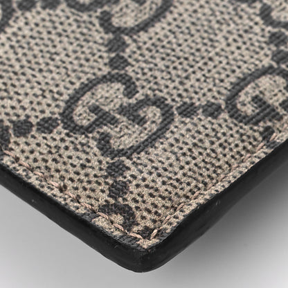 Gucci GG Supreme Monogram Angry Cat Zip Wristlet Pouch Beige 8 of 8
