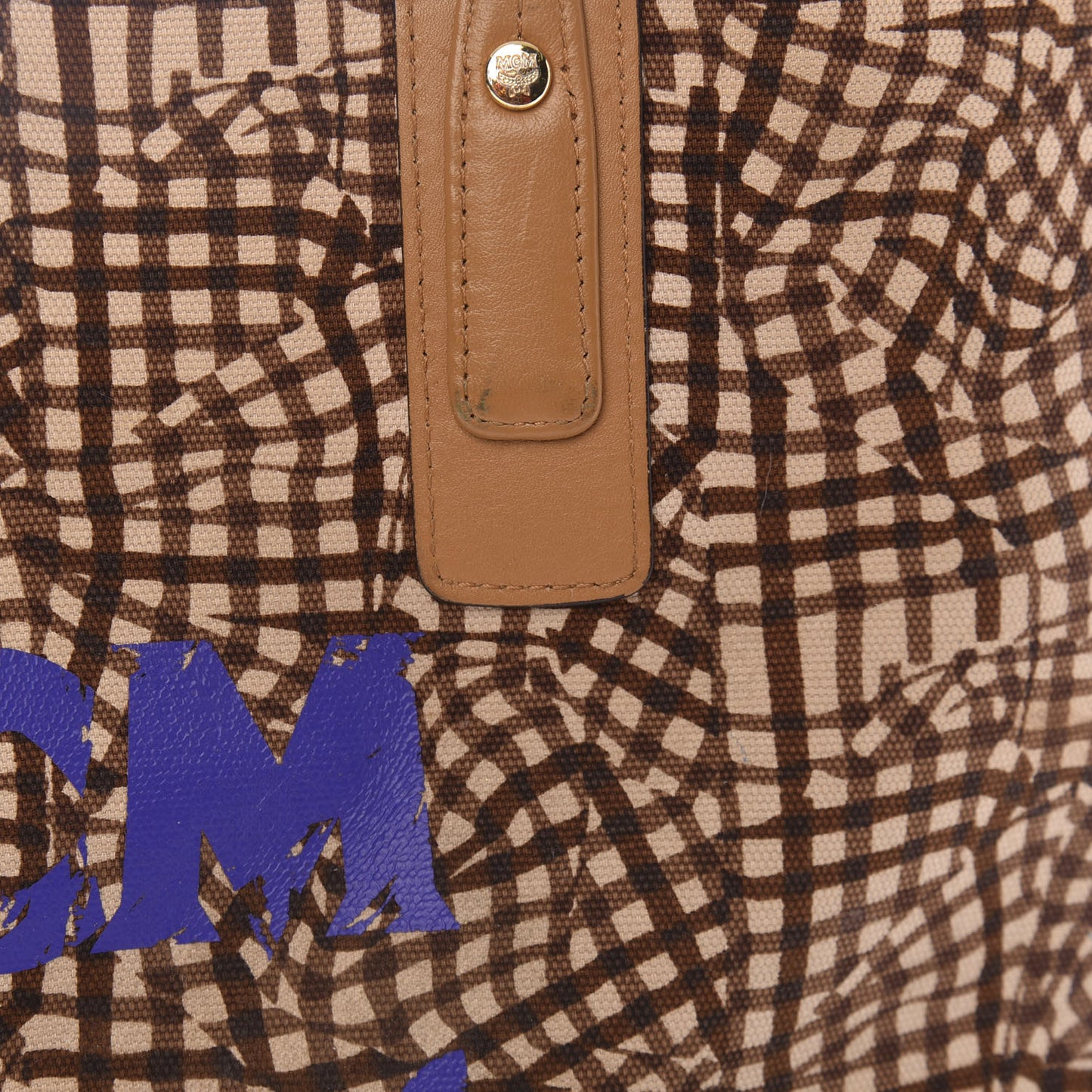 Visetos Medium Liz Reversible Shopper Tote Cognac