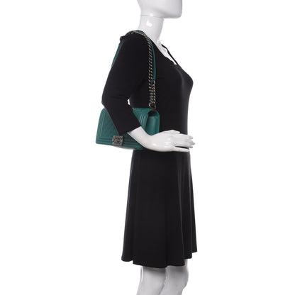 Chanel Lambskin Quilted Medium Boy Flap Green 2 of 10