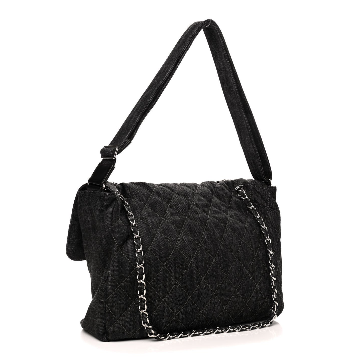Denim Quilted Stretch Spirit Messenger Bag