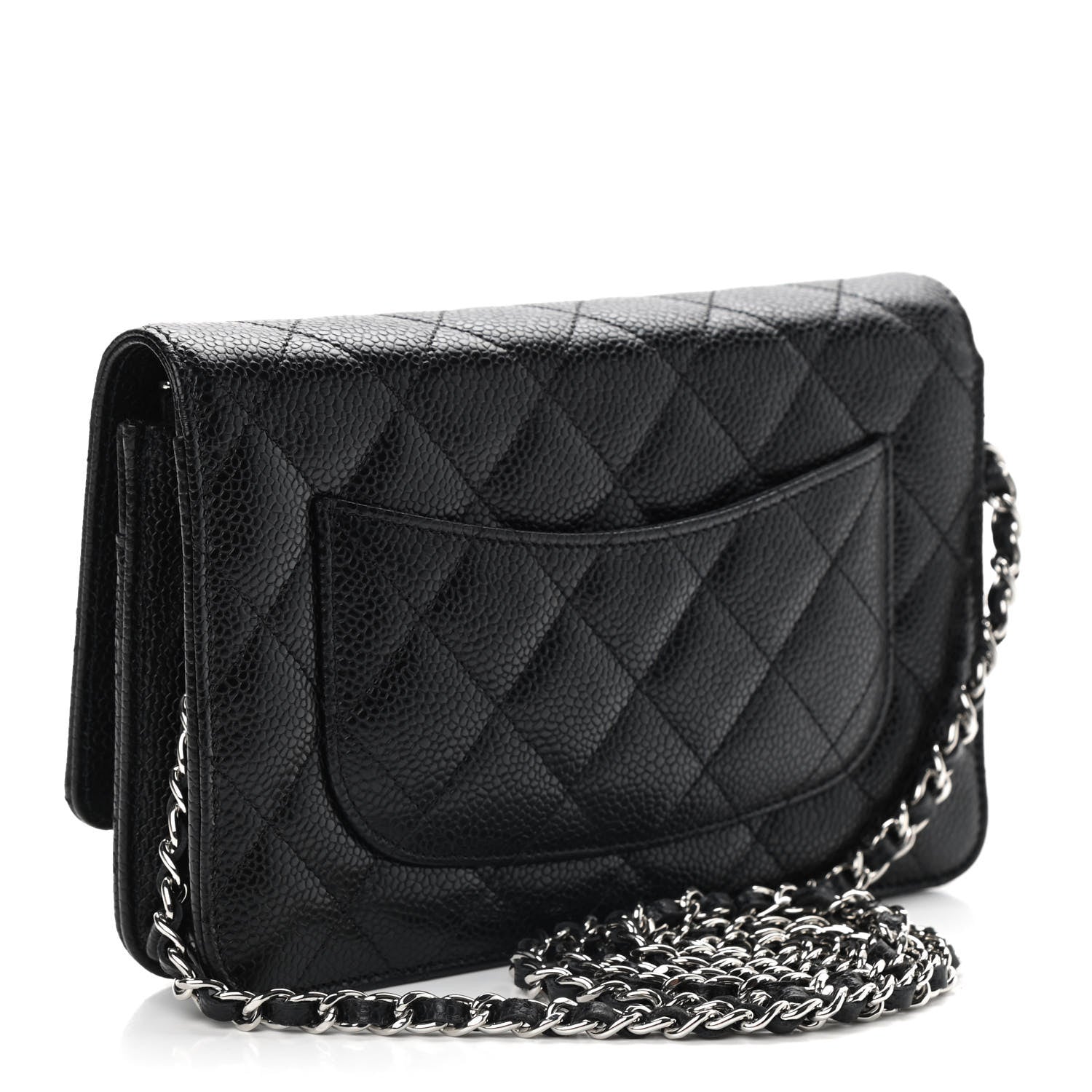 Chanel Caviar Quilted Wallet On Chain WOC Black 3 of 10