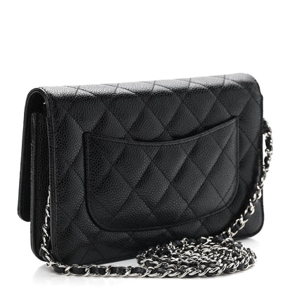 Chanel Caviar Quilted Wallet On Chain WOC Black 3 of 10