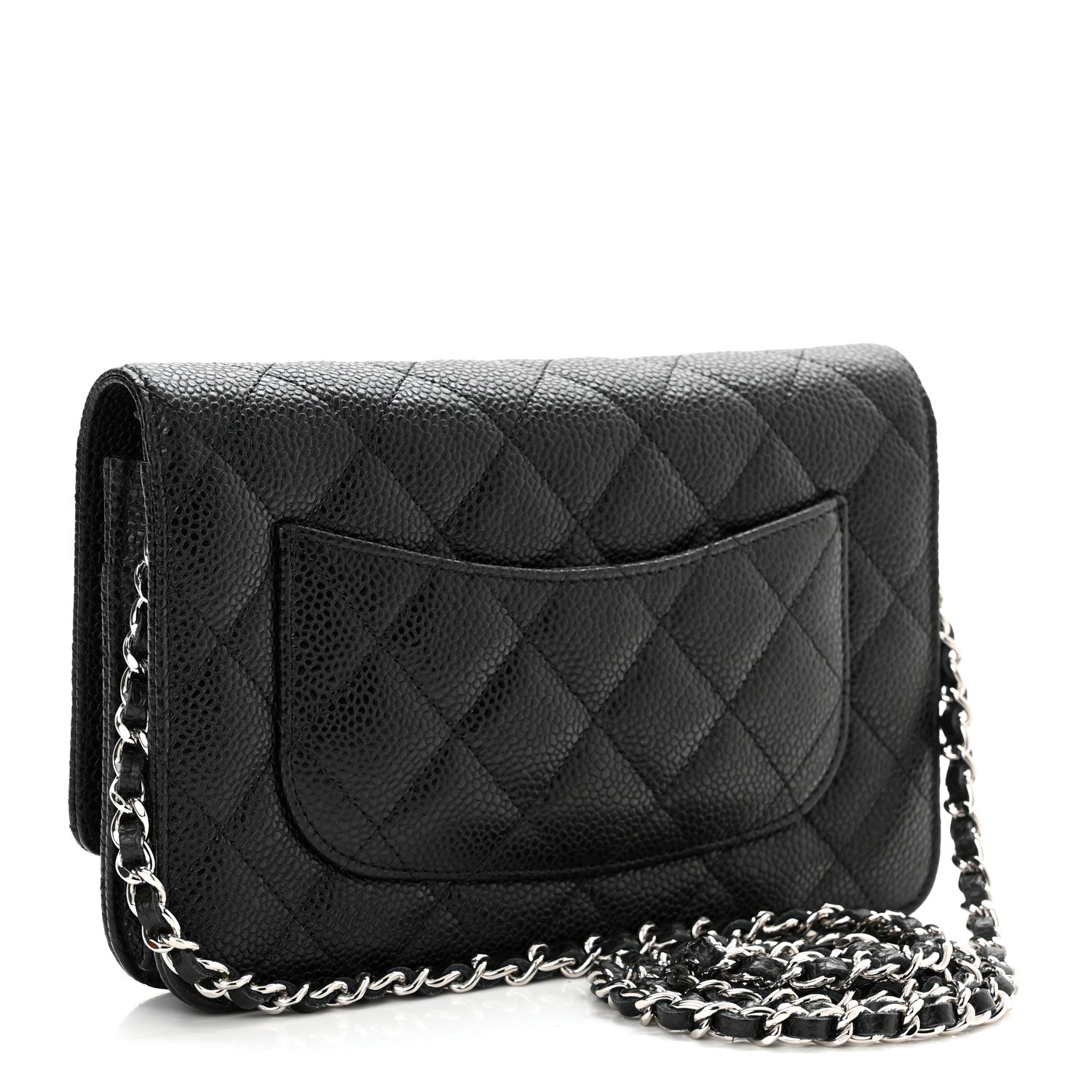 Chanel Caviar Quilted Wallet On Chain WOC Black 2 of 11