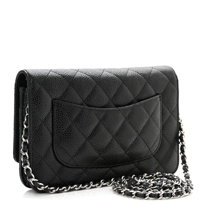 Chanel Caviar Quilted Wallet On Chain WOC Black 2 of 11