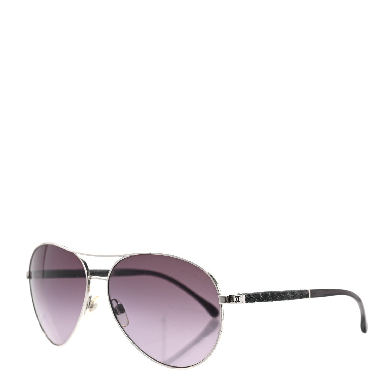 Chanel Denim CC Aviator Sunglasses 4185 Purple 1 of 6