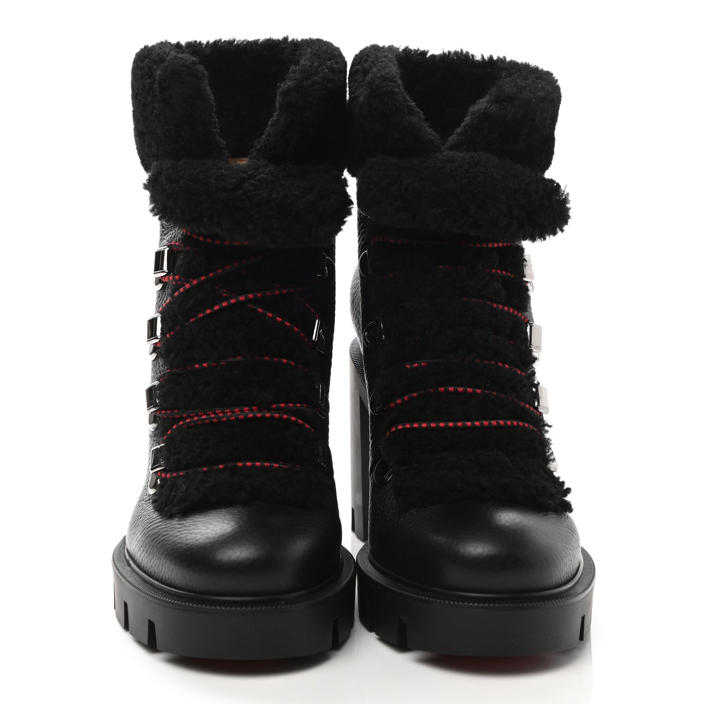 Calfskin Shearling Edelvizir 70 Desert Boots 37 Black