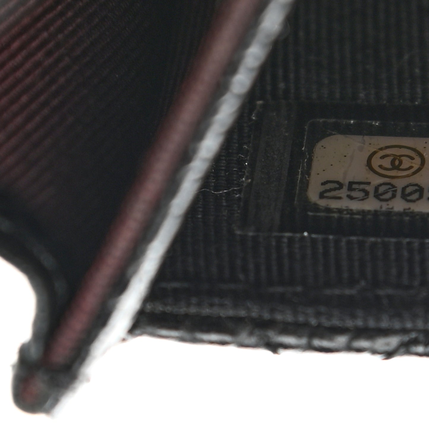 Caviar Quilted Flap Card Holder Black