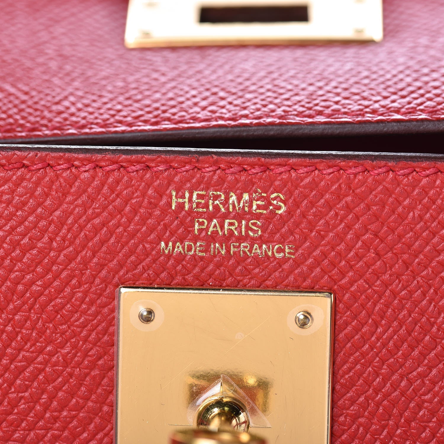Hermes Epsom Kelly Sellier 32 Rouge Casaque 9 of 37