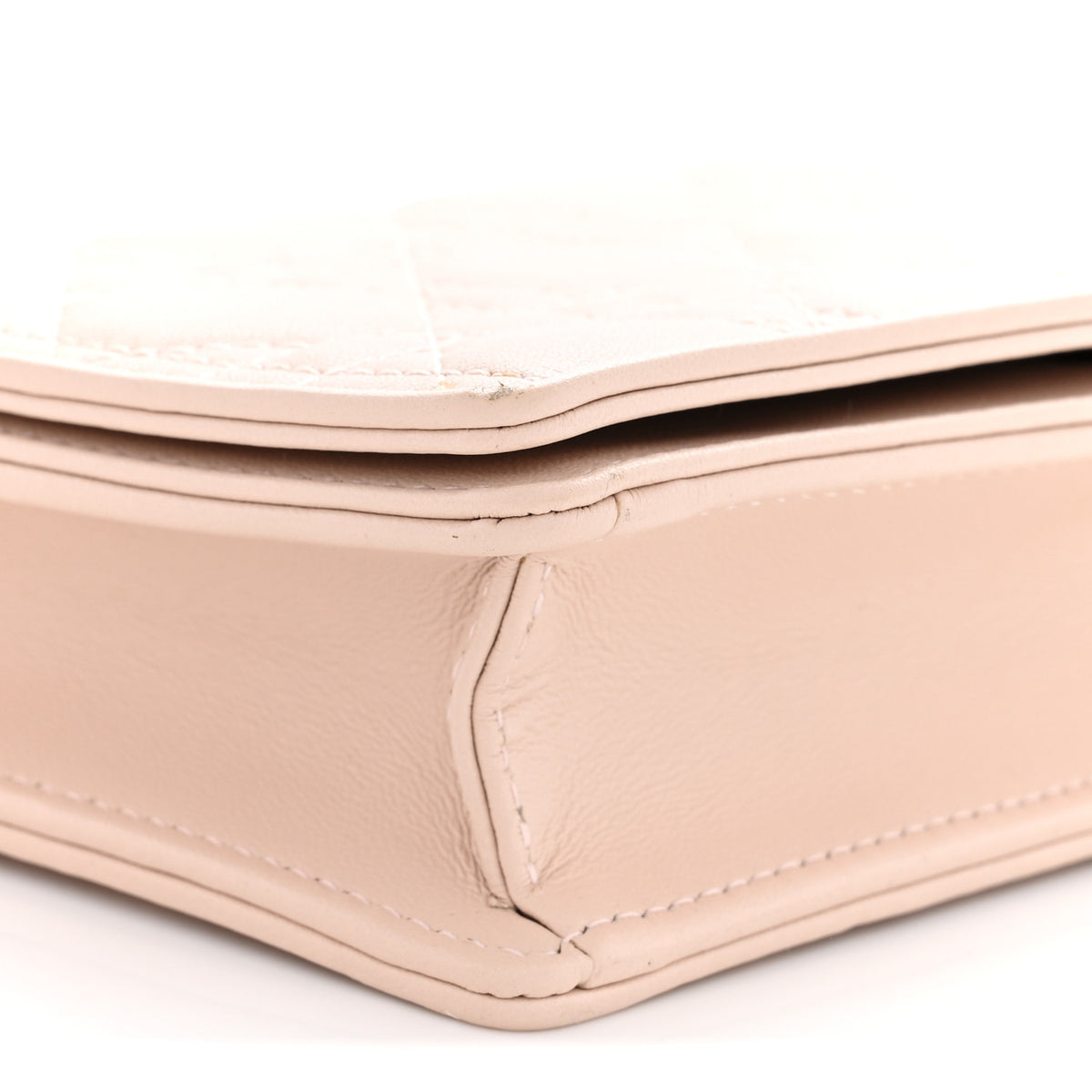 Christian Dior Lambskin Cannage Lady Dior Pouch Pink 10 of 14