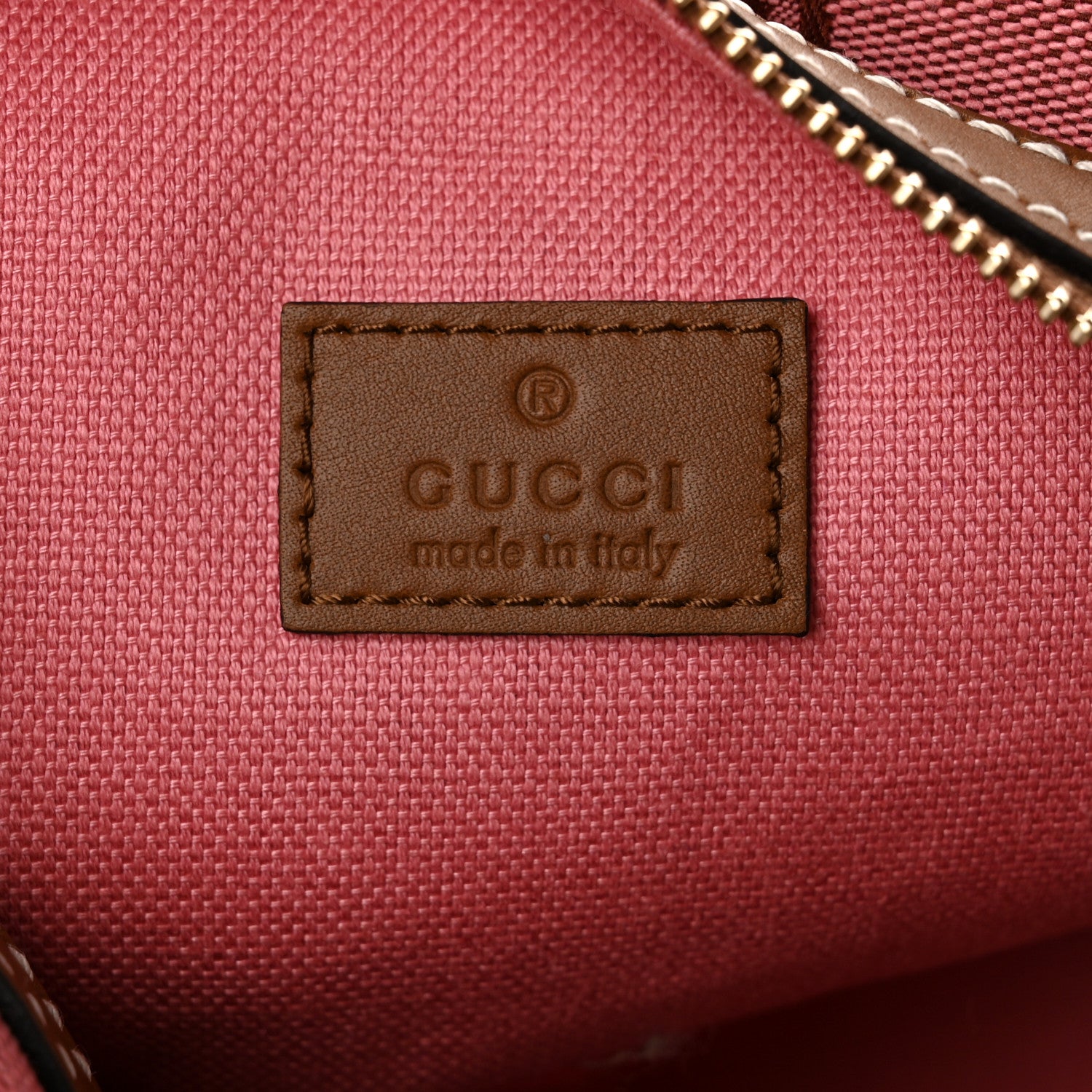 Gucci GG Supreme Web Mini GG Top Handle Bag Pink Beige 5 of 9