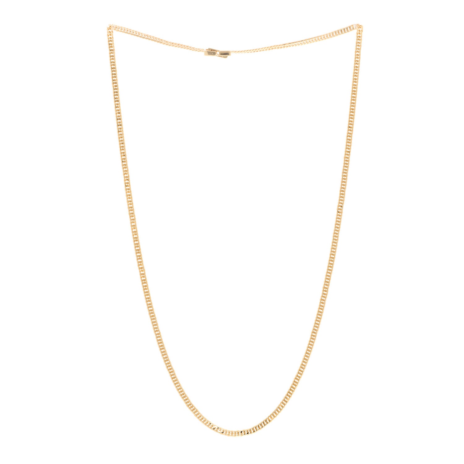 Parker & West by FASHIONPHILE 18K Yellow Gold Curb Chain Necklace 17.75" 3 of 6