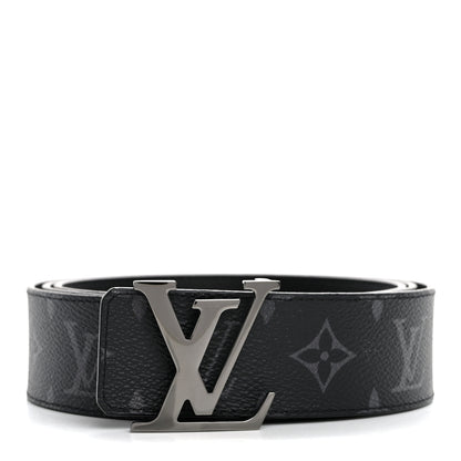 Louis Vuitton Calfskin Monogram Eclipse 40mm LV Initiales Reversible Belt 110 44 1 of 6